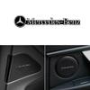 CQZ1 4/10pcs Car Styling 3D Aluminum Speaker Audio Stickers Badge Emblem Decal For Mercedes Benz AMG W124 W202 W203 W204 W210 W211