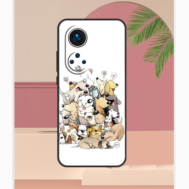 

French Bulldog Beagle Dogs Pattern Case For Honor Magic 8 Pro 7 6 5 Lite Honor 200 400 X9c X9b X9a X8b X8a X8c 50 70 90 Cover Honor X9b