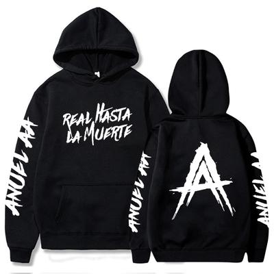 Anuel AA Real Hasta La Muerte Hoodie Anuel AA Rapper Musik Merch Unisex Harajuku Langarm Sweatshirts