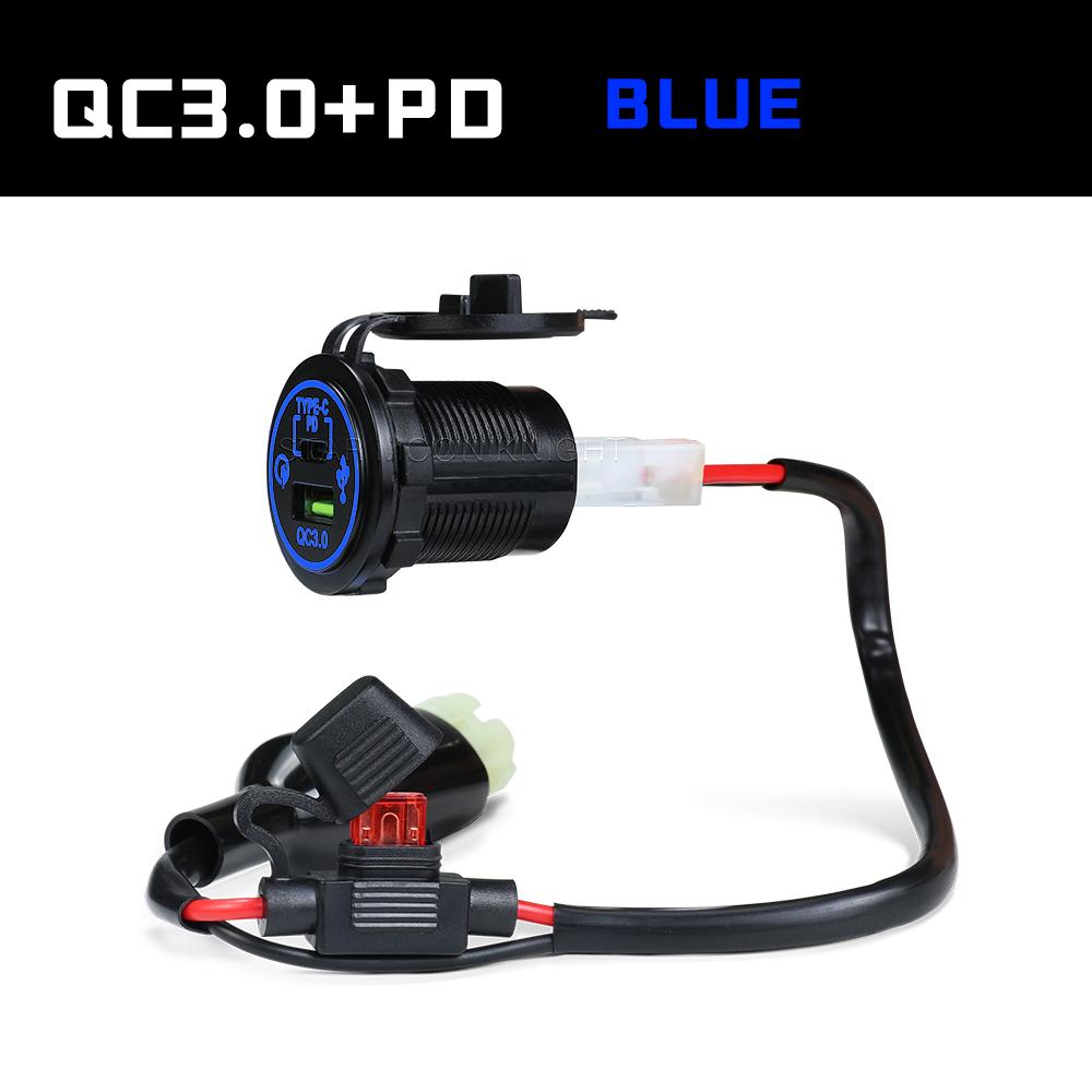 For Honda NX 400  NX400 2025 Accessories Motorcycle QC3.0 USB Type C PD Fast Charger Power Adapter Plug Socket