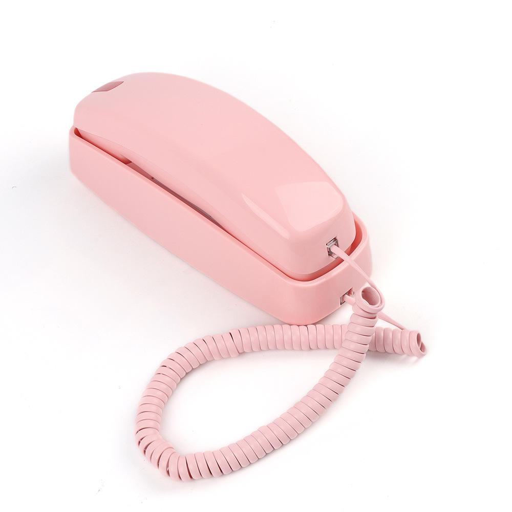 

Проводные телефоны с большими кнопками — настенные, с регулируемыми удлинителями и регулятором громкости, идеально подходят для трансграничной электронной коммерции на английском языке. 5508 розовый