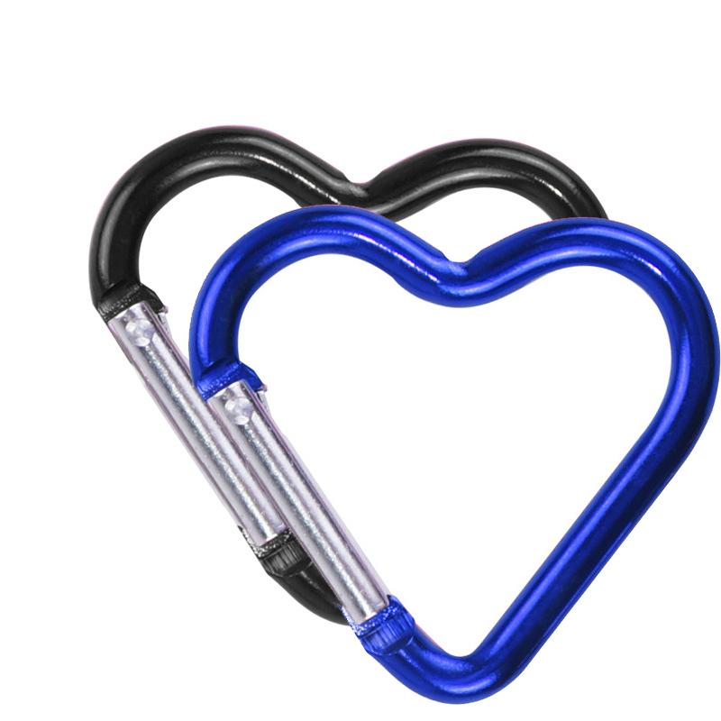 

2 шт. уличный карабин в форме сердца разноцветный