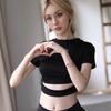 Sexy Lingerie Sexy Hot Policewoman Uniform Open Button Short Top New Pure Lust Wind Temptation Short Skirt Set