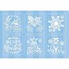 4/6pcs/set Floral Butterfly Stencil Templates for Scrapbook Wall Small Creative Design DIY Decor Stencils for Painting and Decor