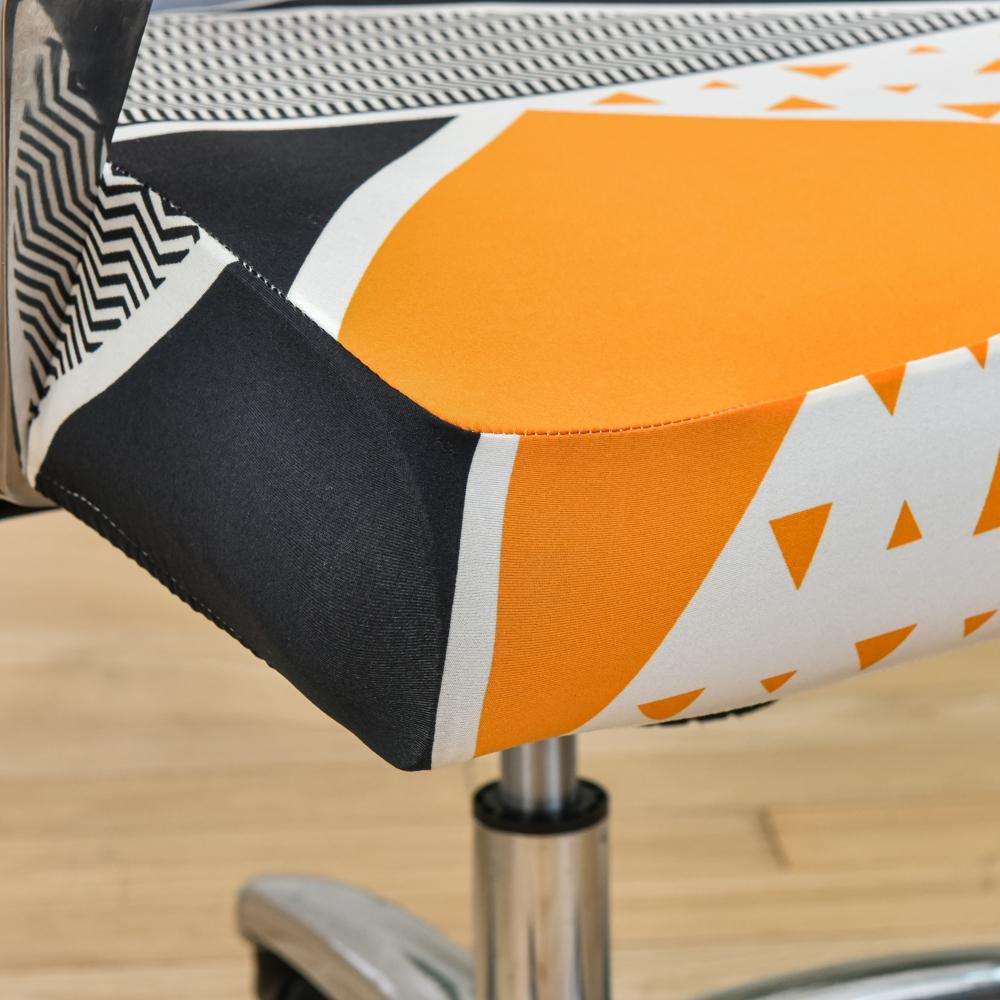 Potah kancelářské židle s odolným zipem, potištěný omyvatelný roztažitelný potah na psací stůl, potah na počítačovou židli s vysokým opěradlem, potah na sedák kancelářské židle