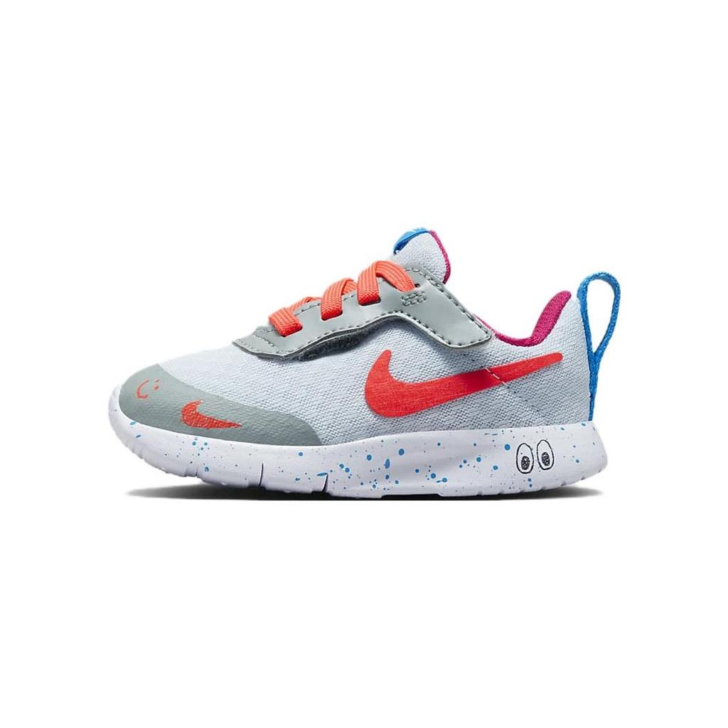 Nike Tanjun EZ Lil Comfortable Versatile Shock Absorbing Durable Low Top Walking Shoes Baby sneaker Gray Orange FD5379-400