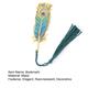 Metal Feather Bookmark with Tassel Stainless Steel Page Marker with Rainbow Light Effect Elegant Gift for Book Lovers Writers Students