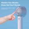 Portable Handheld Fan USB Rechargeable Mini 3-Speed Silent for Travel Outdoor Office