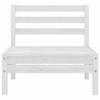 Vidaxl 2-Osobowa Sofa Ogrodowa, Biała, Lite Drewno Sosnowe