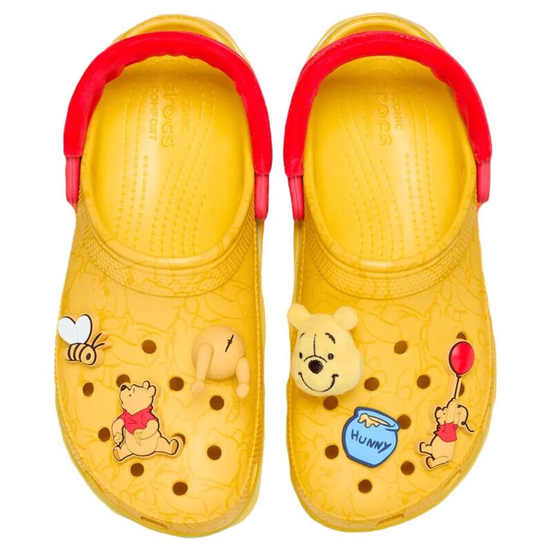 Disney x Crocs Classic Platform Clog Cute and Stylish Hole Shoes Women's Yellow