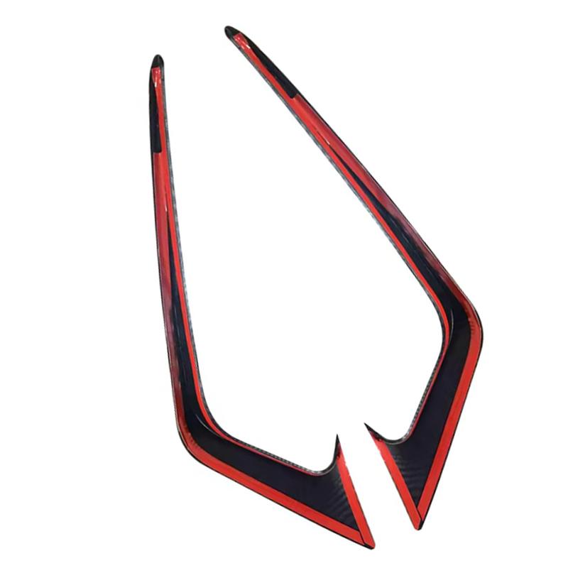 2PCS Car Front Bumper Side Splitter Spoiler Decoration Trim for Ford Fiesta ST MK7 2012 2013 2014 2015 2016 2017