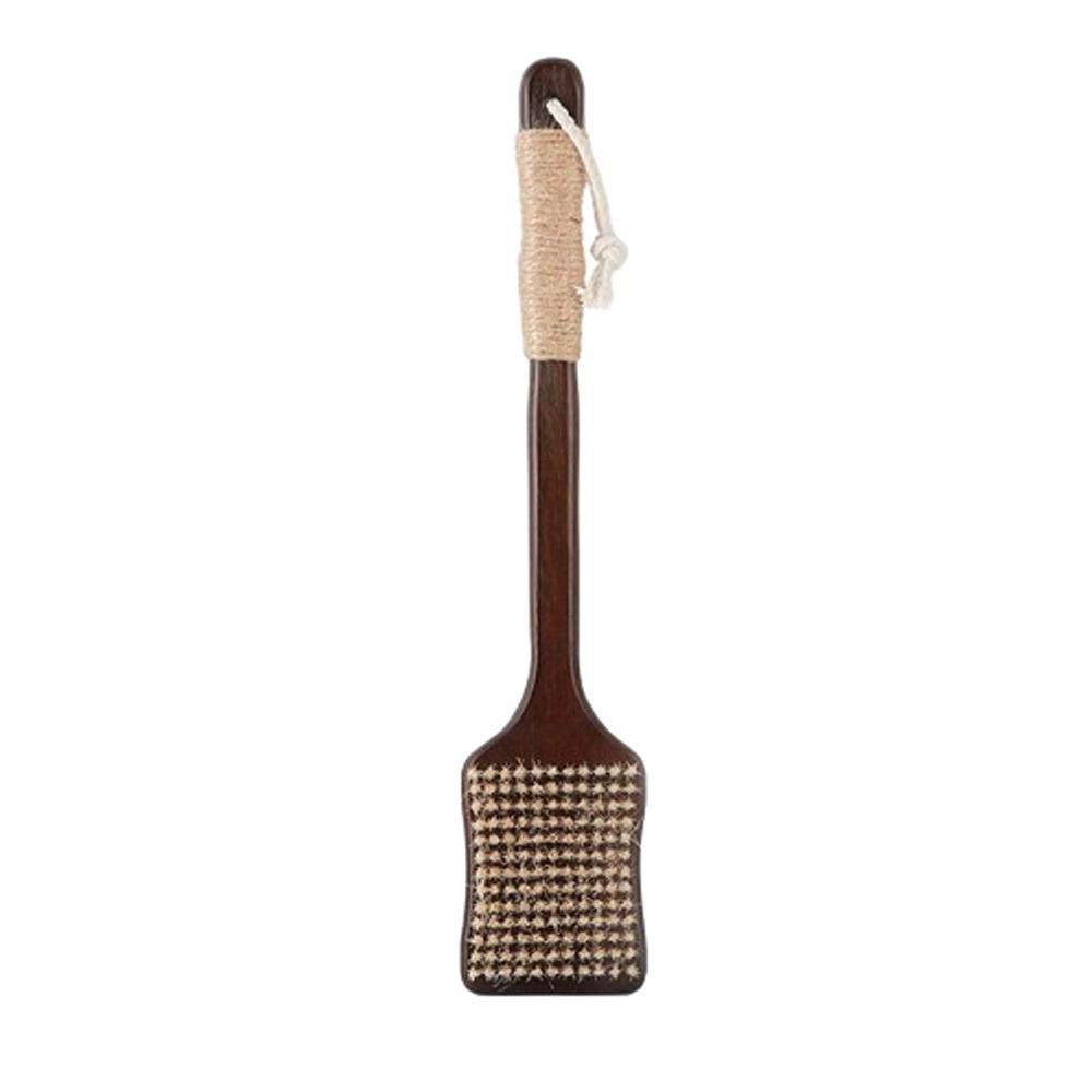 Ergonomic Massage Brush Wood Bath Exfoliating Brush Skin Care Long Handle Brush  Bathroom Tools