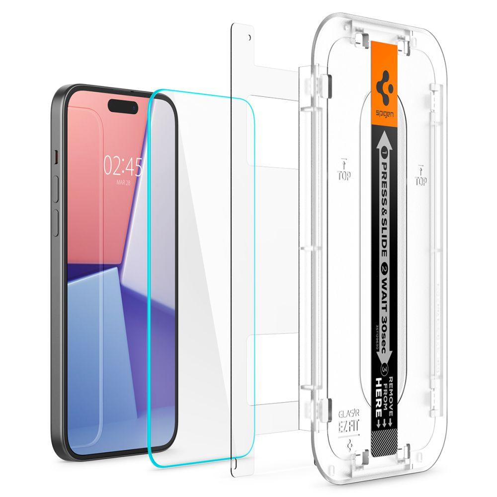 Szkło Hartowane Spigen Glas.tr Ez Fit Iphone 15 Plus Clear