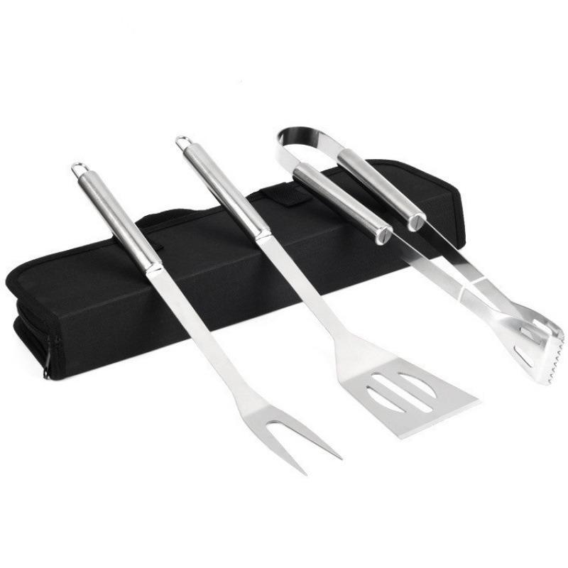 Edelstahl BBQ Werkzeuge Set spachtel gabel messer Grill Grillen Zubehör Camping Outdoor Kochen Utensil