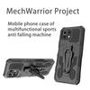 Metal Belt Clip Armor Shockproof Phone Case For Xiaomi Mi 11 Lite 5G NE 10T 11T Pro TPU Frame Plastic Kickstand Back Cover