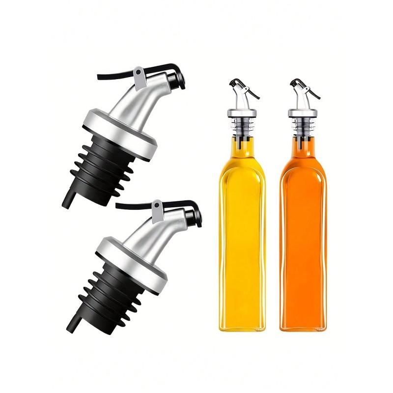 Olive Oil Bottle Spout, Vinegar Bottle Seal Mouth, Creative Leak-Proof Sprayer Dispenser, Silicone Oil/Vinegar/Salad Bottle Stopper