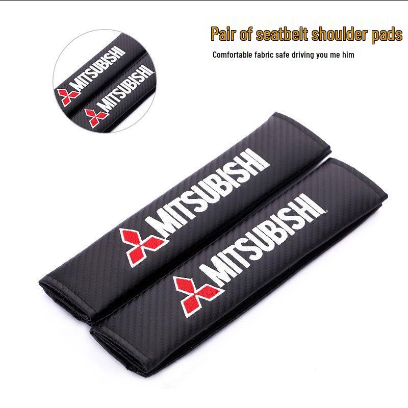 

Накладка на плечо ремня безопасности из углеродного волокна и кожи Mitsubishi Carbon Fiber
