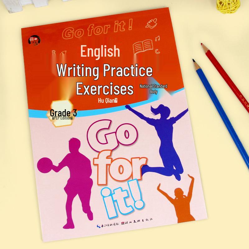 Renjiao Edition English Copybook: Lesson-by-Lesson Practice for Grades 3-8, Synchronized Upper & Lower Volumes, Hengshui National Standard Font