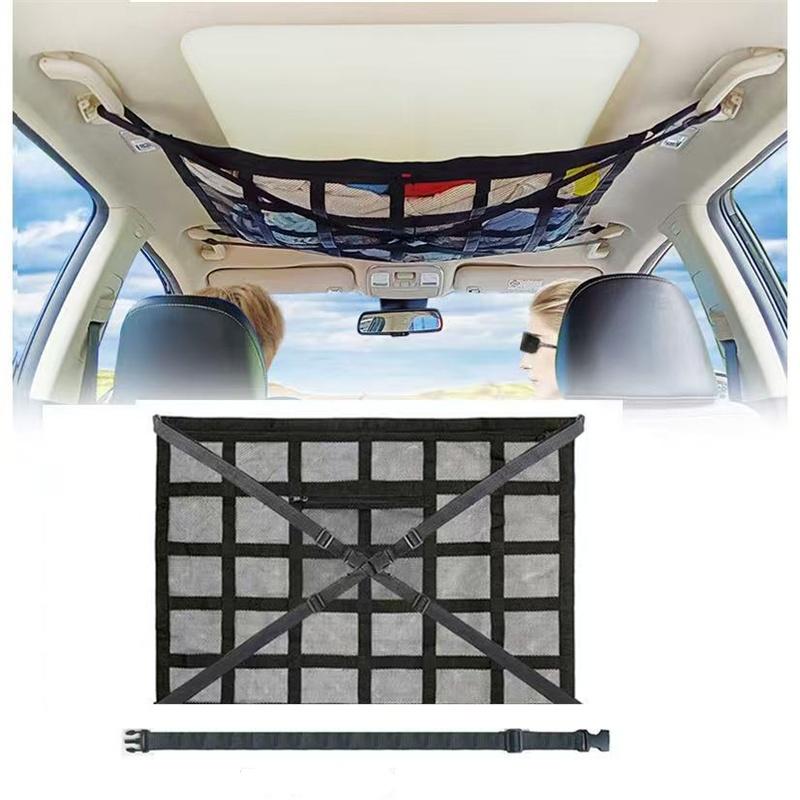 Car Ceiling Cargo Net Car Ceiling Cargo Net Space Saving Car Trunk Storage Pocket Organizer Sundries Bag Roof Cargo Net for Car