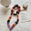 2025 Women's Thin Narrow Long Colorful Striped Scarf Autumn and Winter New Design Hot Girl All-Match Decorative Scarf