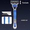 Orange 5-Blade Universal Razor - Five-Layer Manual Shaver