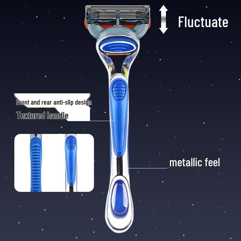 Rasoir Universel Orange à 5 Lames - Rasoir Manuel Cinq Couches