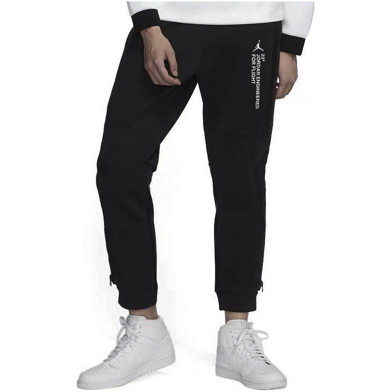 Jordan Engineered Letter Print Elastic Waist Sports Pants Men bottoms Black AT9784-010