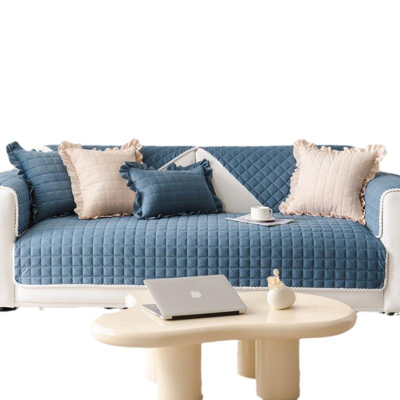Sofa Cushion Autumn And Winter Thickened Plush Seat Cushion Non-Slip Leather Sofa Cover  New Four-Season Universal Cover Towel