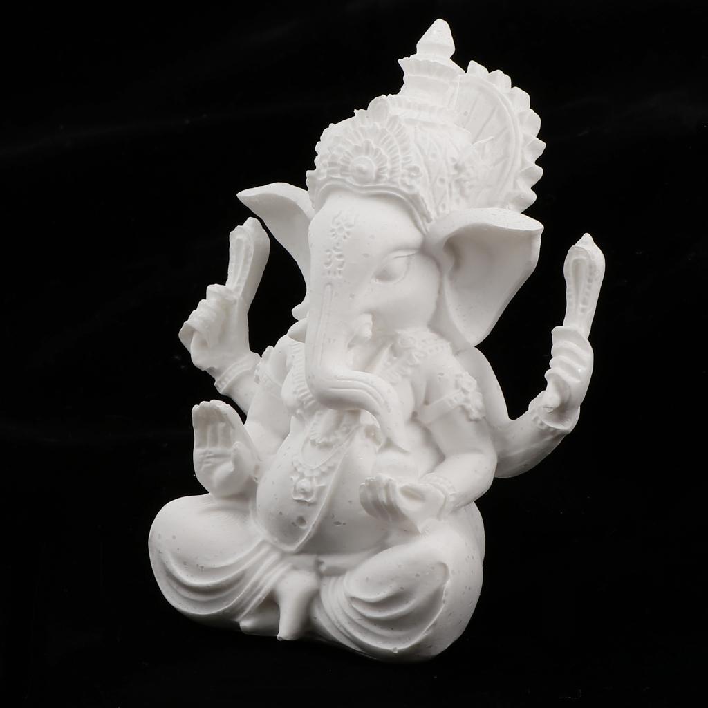 Sculpture Elephant Statue Blessing Resin Ganesh Figurine Decoration