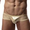 Men Shorts Briefs Low-rise U-Convex Breathable Panties Solid Color High Elasticity Breathable Boxer Underwear