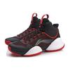 Li Ning Power 5 Rutschfest Leicht Nicht rutschend Leicht Mittelhoch Basketballschuhe Herren Schwarz Rot ABAN045-4