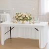 Solid Color Stretch Tablecloth Spandex Rectangular Table Skirts Oil-Resistant Table Cover  Banquet