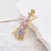 Rhinestones Studded Violin Shape Brooch Lapel Pin Artistic Brooch Pin for Formal Event Outfit Women and Men Unisex