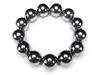 [Sekimachi] AAA High-Purity Terahertz Stone 18mm Bracelet, Extra Large Beads, Impressive Men's Prayer Beads
