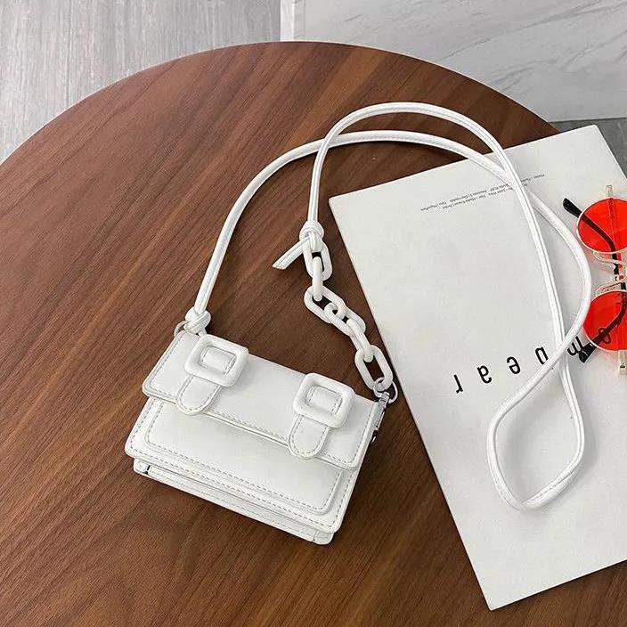 Women Shopping Small Bag High Quality Casual Mini Bags Vintage One Shoulder Bags Female Solid Color Street Handbag