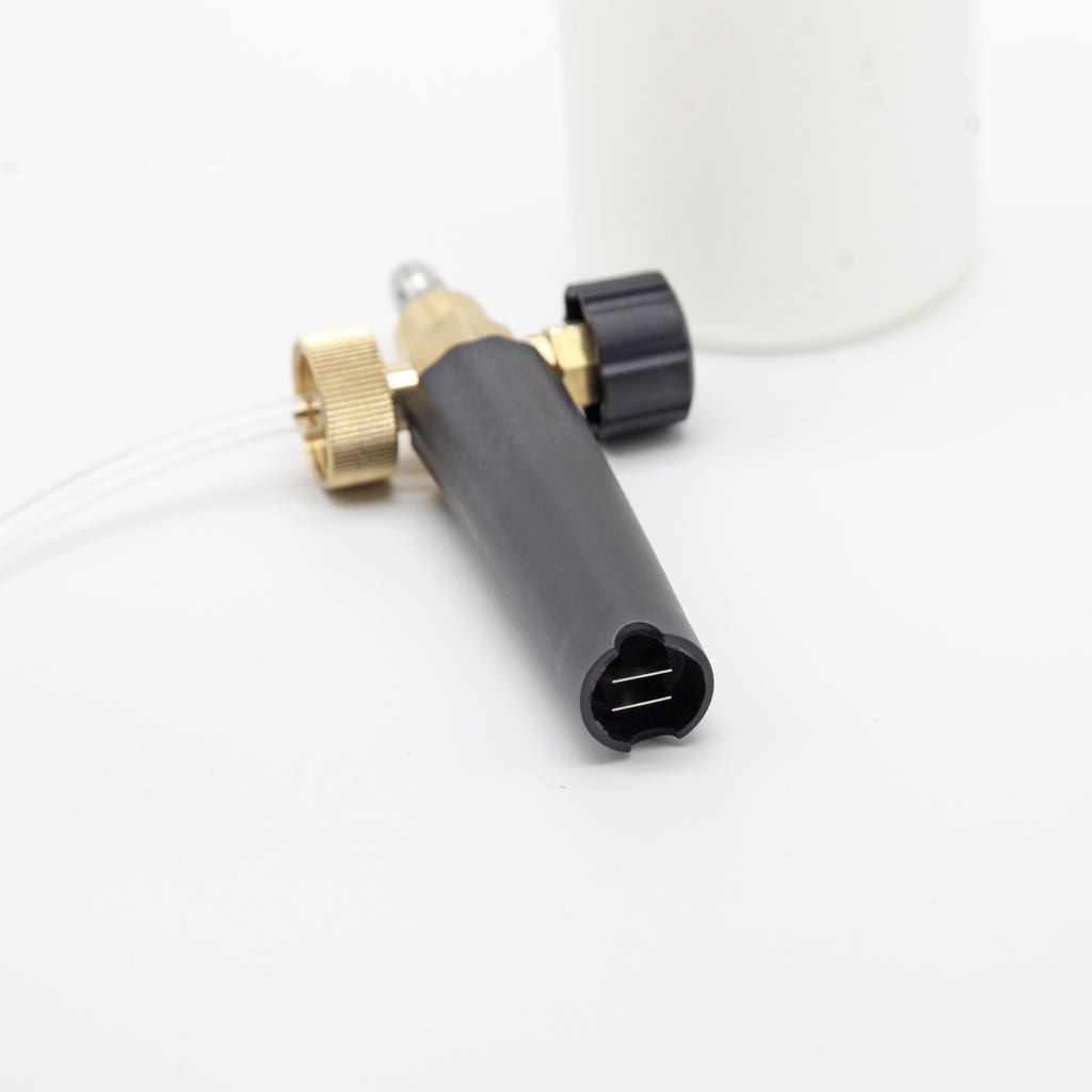 33.81 oz foam gun with 5-color nozzle tip and brass quick connector, with 1/4 quick plug, for car washing
