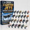 Aviation Themed Decor Aircraft Advent Calendars 2026, Airplane Toy Countdown Calendar, 24 Days Christmas Holiday Calendar with Models, 2D Acrylic