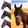 Windproof Breathable Horse Face Mask with Mesh Eye Protection