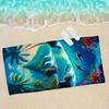 Tropical Ocean Print Beach Towel Large Thick Quick Dry Swimming Yoga Running Sun Shading Soft Skin-friendly