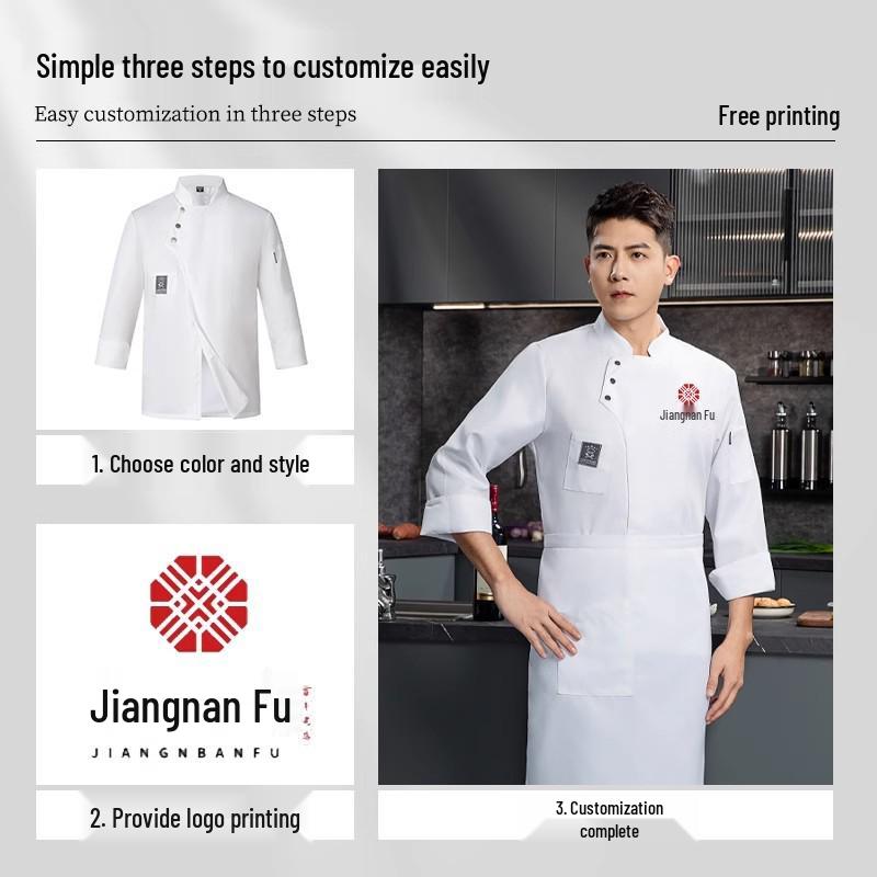 Summer Waterproof Chef Uniform Set: Unisex Short & Long Sleeve for Restaurants & Catering