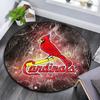 St.Louis Cardinals Round Area Rug,Carpet Rug for Living Room Bedroom Sofa Playroom Decor,Non-slip Floor Mat