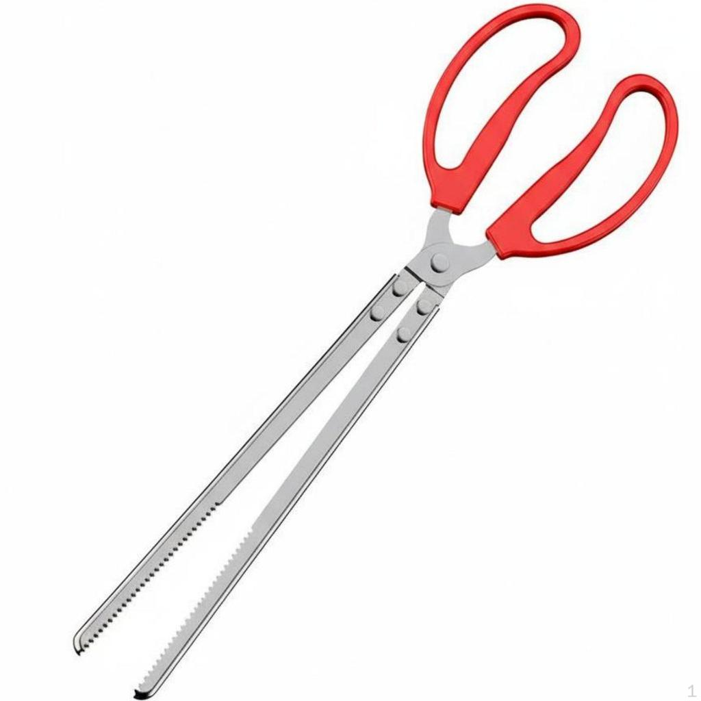 Long Reach Seafood Clamp AntiSlip Grip Stainless Steel Grabber Tongs RustResistant Reacher