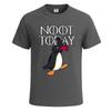 New noot today pingu funny penguin graphic mens tshirt gift party novelty top