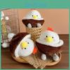 Coconut Chicken Soft Plush Doll With Pp Cotton Filling For Backpack Decor