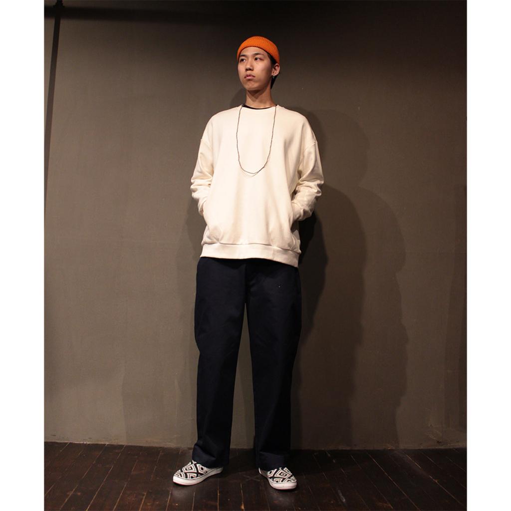 EASE Wide Warp Chino Pants 01 Navy