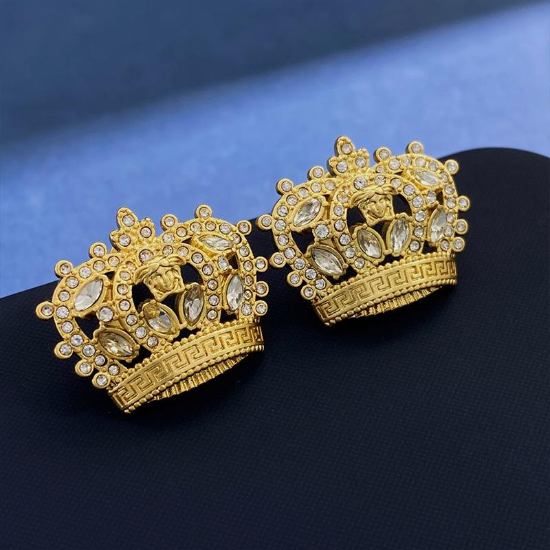 Foreign Trade Wish Fanjia Medusa Hollow Crown Set Jewelry Medieval Accessories Long Necklace