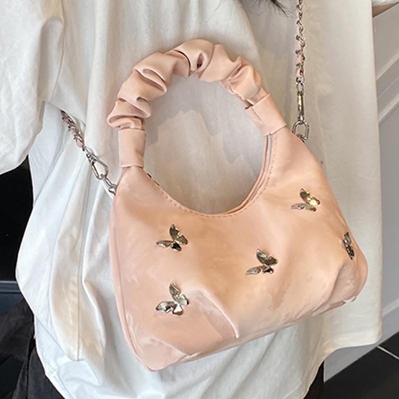 Handbag Korean Version Butterfly Casual Large-capacity Messenger Bag Commuting Simple Sweet Trendy National Style New Chinese Tote Bag