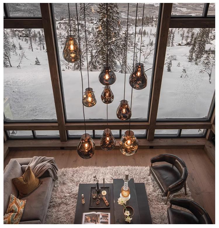 Nordic Minimalist Pendant Light: Elegant Designer Lighting for Restaurant, Bar, Bedroom, Stairwell, or Bedside