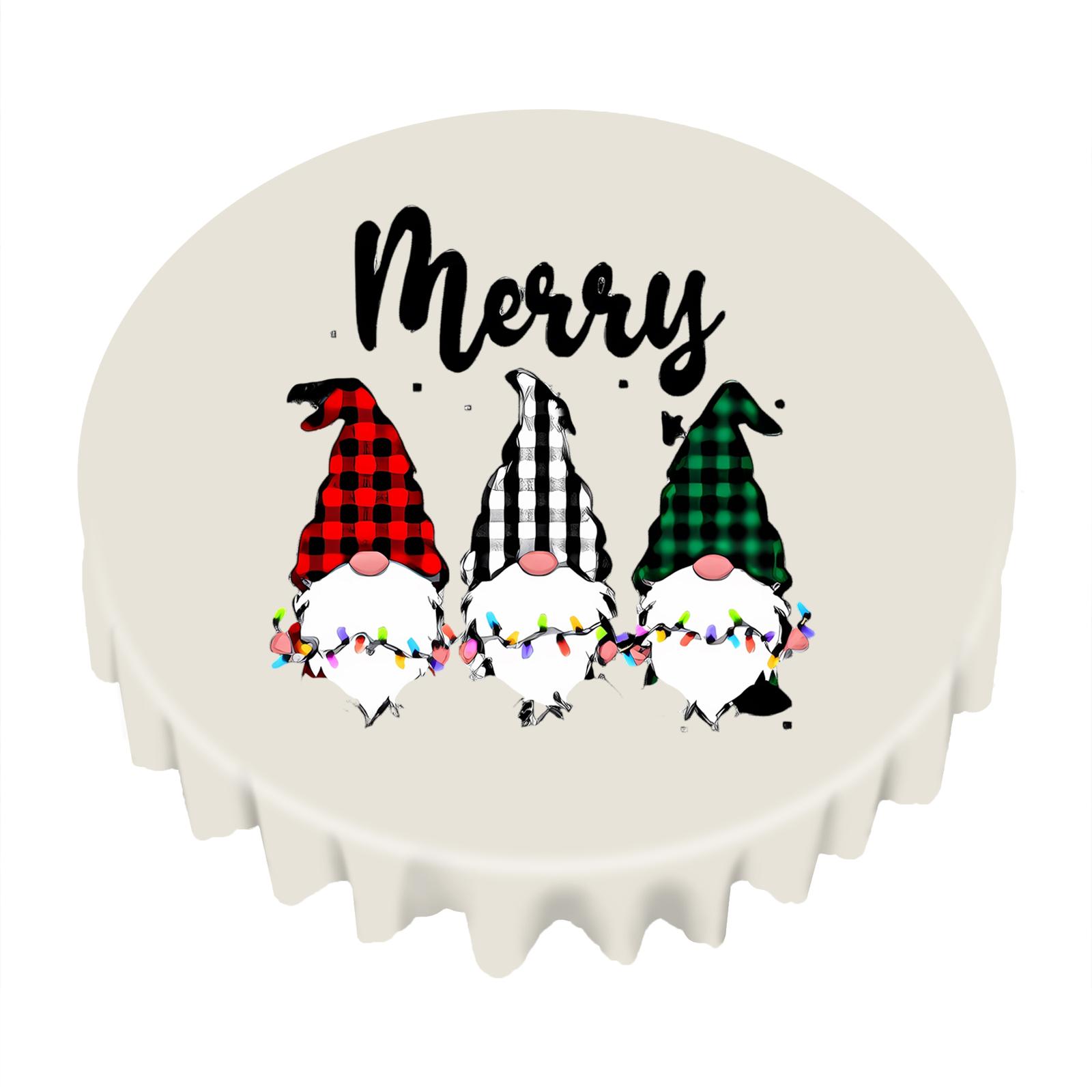 

Рождественская скатерть прямоугольная с прямым краем One Size