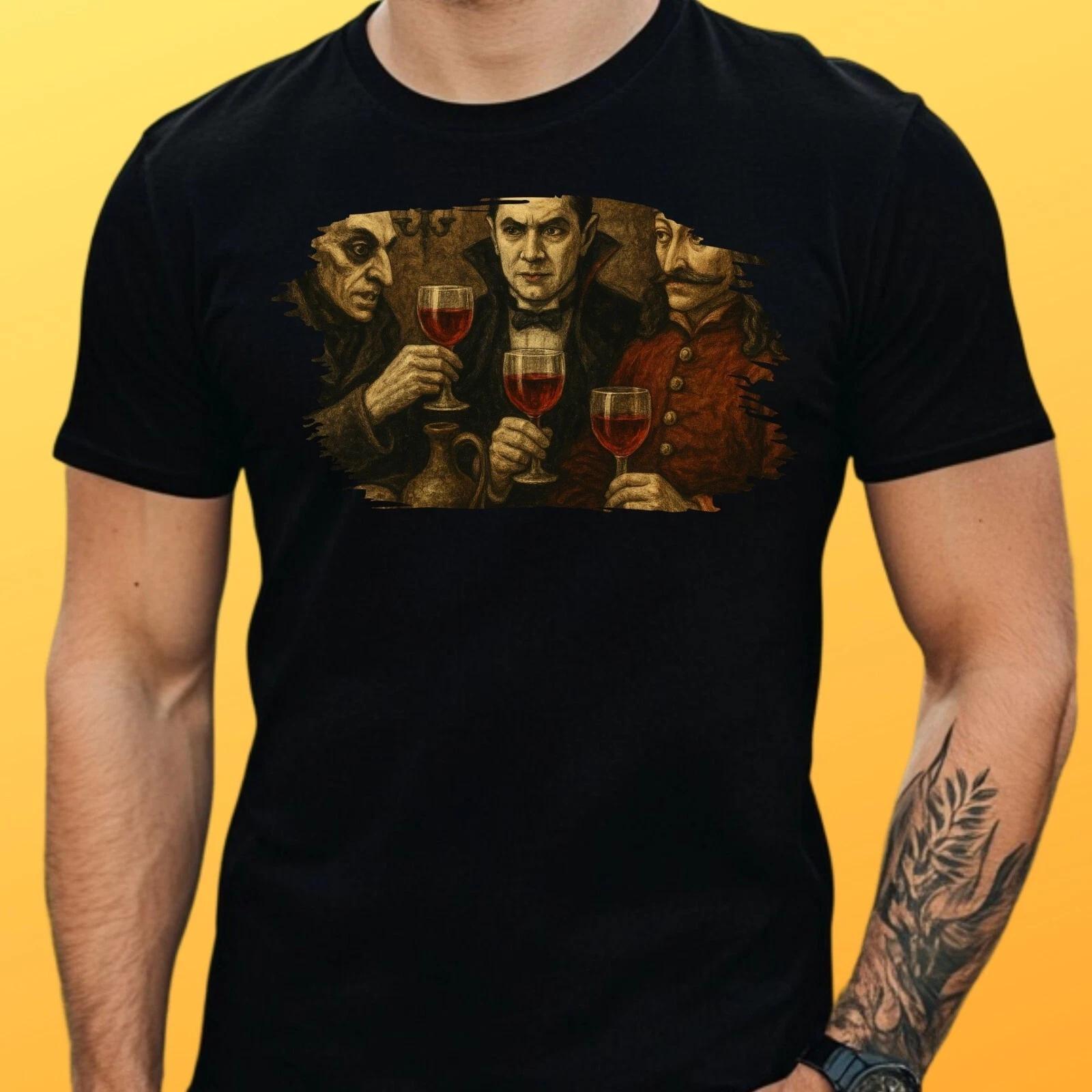 T-Shirt Herren Treffen der Vampire Motiv Baumwolle Größe S bis 5XL XS